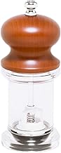 Swanson Shoji W892/P BR Pepper Grinder, 6 Type, Seasoning Container, Acrylic, Approx. Diameter 2.4 x