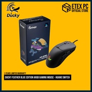 Ducky Feather Blue Edition ARGB Gaming Mouse - Huano Switch DMFE20O-OAAPA7B