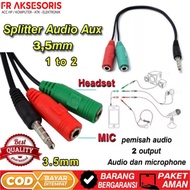 3.5mm male to 2 female audio splitter cable 3.5mm aux splitter 2 in 1