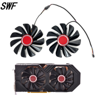 New 2pcs/set FDC10U12S9-C CF1010U12S 95mm RX590 RX580 GPU Cooler fan For XFX RX 590 580 VGA Video Ca