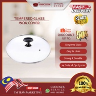 (GUARANTEE  SAFETY ) High Quality [20cm/24cm/26cm/28cm/30cm] Tempered Glass Glass Lid / Wok Cover / 