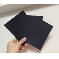 Fion🚚A3/A4 | Black Paper 110g | Double-Sided Black/Plain Paper/Black Paper/Black Art Paper/Black Col