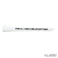 Alzrc Devil 420 Fast ไฟเบอร์กลาสทาสี < Ne1> ชุดท่อหางชุด Hood สําหรับรีโมทคอนโทรลไฟฟ้าของเล่นชุดอุปก