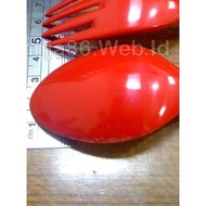 MERAH 3 Pair Unika Melamine Forks - Red