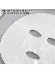 100入組一次性面膜,透明補水面膜紙用於臉部護理