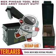 Tool Box Bullet Box Army Tool Box Iron Pindad Multifunctional Tool Storage