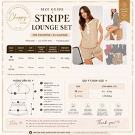 Striped knit set BP - BP horizontal Striped woven elastic set