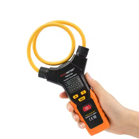 PM2019A Handheld Digital LCD Flexible Clamp Meter Multimeter AC Current Pinza Amperimetro