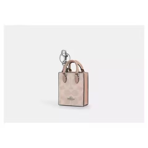 North/South Mini Tote Bag Charm Keychain for Women Charms for Handbags Cute Bag Mini Pendant For Coa