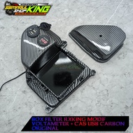 Box filter Rx king custom Voltameter plus USB cas Original carbon kanan kiri