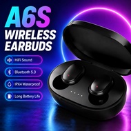 TWS A6S Wireless Earphones | New 2026 Update | Bluetooth 5.3 | Hi-Fi Stereo | Noise Cancellation | T
