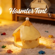 Hamster Tent Ceramic Hideout Hamster Campfire Tent & Hamster Glamping Tent