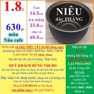 Nieu rice cooker inner - FLAT BOTTOM 1.8 L, black, weight 630 gr (az-phang)