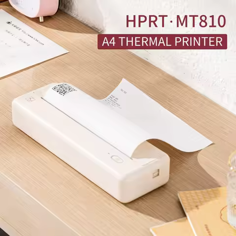 HPRT MT810 A4 Portable Paper Printer Thermal Printing Wireless Bluetooth Printer Compatible iOS Andr