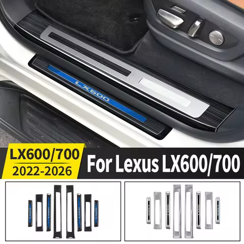 For Toyota Lexus 600 700 LX600 LX700 2022-2026 Stainless Steel Door Sill Protector Scratch Proof Int