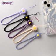 GANTUNGAN HP String Lanyard Short Hangerhp Cute Flower Silicone Phone Strap-Fee