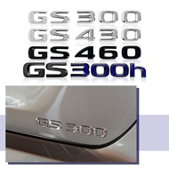 3D Metal Car Logo For Lexus GS300 GS350 GS430 GS460 GS300h GS450h Rear Trunk Letters Emblem Body Bad