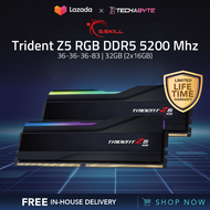 G.SKILL Trident Z5 RGB | 32GB (2x16GB) | 5200 MHz DDR5 | 36-36-36-83 | Desktop Memory RAM (F5-6000J4040F16GX2-TZ5K) - Black