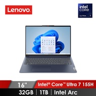 聯想 Lenovo IdeaPad Slim 5 OLED 筆記型電腦 16" (Intel Core Ultra 7 155H/32GB/1TB/Intel Arc/W11) 藍 IPS5/83DC0047TW