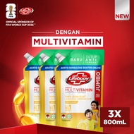 Lifebuoy Sabun Mandi Cair Body Wash Lemon Fresh Antibakteri 800ml x3