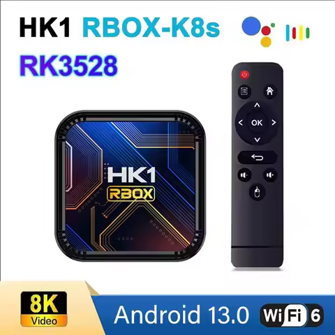 HK1 RBOX K8S Android 13.0 Smart TV BOX Rockchip3528 4G 32GB 64GB 2.4G 5G WIFI BT4.0 8K Wifi6 Set Top