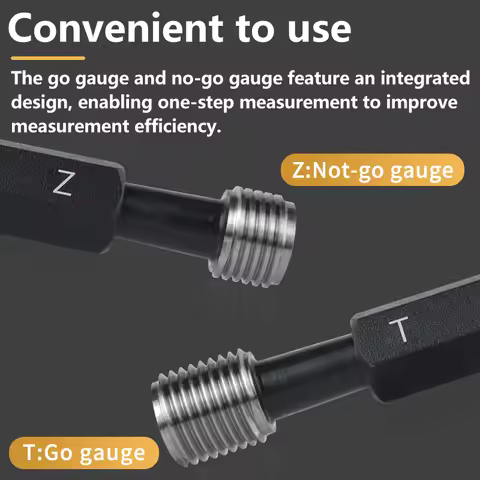 1PCS 6H M1-M12 Steel Metric Screw Standard Fine Thread Plug Gauge Tool High Quality X0.2 0.25 0.3 0.