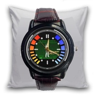 GOLDEN EYES JAMES BOND 007 Men's Watch Brown Leather Formal Business Quartz Analog Custom Cool