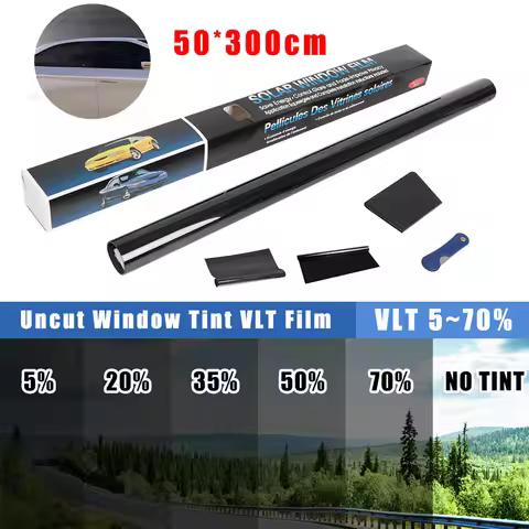 Vinyl Glass Car Sticker Roll 5/20/35/50/70 Percent Window Tint Film Sun Shade Film Summer UV Protcto
