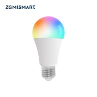 Zemismart WiFi Matter Bulb E27 9W A60 LED Smart Bulb Dimmer Homekit Google Home SmartThings Timer Matter Over WiFi Smart LED Light Bulb RGBCW