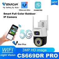 Vstarcam CS669DR-PRO (เลนส์คู่ - รองรับ Wi-Fi 5G ) ความละเอียด 3 ล้านพิกเซล (1296P) กล้องวงจรปิดไร้ส