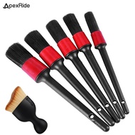 ApexRide Sikat Kuas Detailing 5 pcs Ukuran Brush Set 5 in 1 Pembersih Debu Exterior Interior Kipas A