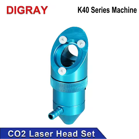 DIGRAY CO2 Laser Head for K40 Series Laser Engraving Cutting Machine Lens Dia：12mm & 16mm &18mm FL: 