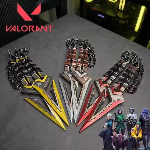 7.87inch 20cm Valorant Game Triangular Tip Segmented Body Embossed Mark Three Color Unsharpened Chai