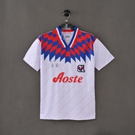 Retro 95-96 Lyon home football short sleeved jersey