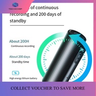 TECHCHIP-Voice Recorder 200 Hours Digital Recording Device Professional Noise Reduction Sound Dictap