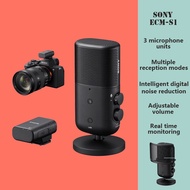 Sony ECM-S1 Wireless Microphone MI Hot Shoe Connection Camera Microphone Intelligent Noise Reduction Adjustable Volume Suitable For Mobile phones, Computers, Live streaming