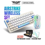 Armaggeddon GMK 100 Tri-Mode Mechanical Keyboard 60% Wireless Gaming Keyboard Mouse Set