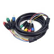 btsg Gold plates 5RCA to 5RCA Cable 1 8 Meter Sound Video Extension Cord for Home Theater Systems Ga