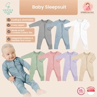 SG Stocks - [Gentle Glow Kids] Baby Sleepsuit Zipper Sleepsuit Zip Sleepsuit Pyjama Footed Sleepsuit