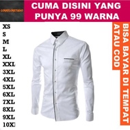 KEMEJA 99 COLORS 10XL 9XL 8XL 7XL 6XL 5XL 4XL 3XL XXL XL LMS XS Jumbo BIG SIze Men's Shirt Men's Shi