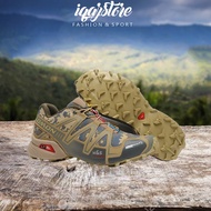 ARMY DIGITAL Khaki Salomon speedcross 3 Trekking Hiking shoe kasut hiking