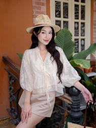 Áo IZZY - Áo babydoll thêu hoa