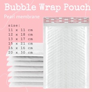 SECURED WHITE BUBBLE WRAP POUCH OR ENVELOPE 11x11cm, 12x18cm, 13x17cm, 15x21cm, 16x16cm, 20x30cm