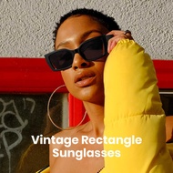 Women's Fashion Square Cyxus UV 40 Polarized Sunglasses