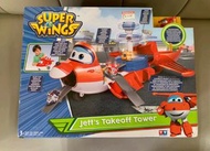 二手 super wings杰特行動塔台中心 超級飛俠 飛機 基地 變形玩具