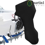 MARTIN1 Boat Outboard Motor Cover, 420D Oxford Fabric Zipper Full Boat Motor Cover, Draggable Engine