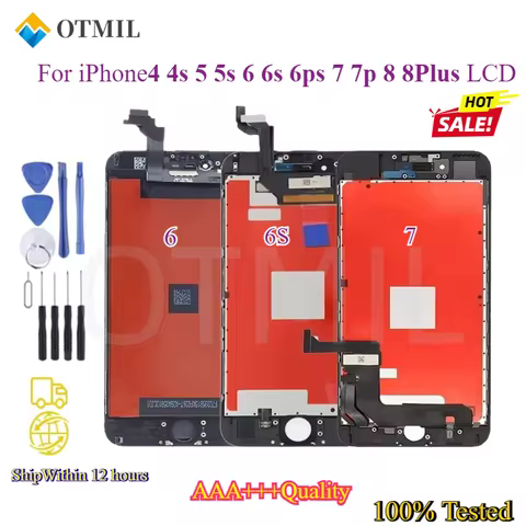Grade AAA +++ Screen For iPhone 6 7 8 Plus LCD With Perfect 3D Touch Digitizer Assembly For iPhone 4