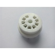 1pcs ceramic tube socket GZC9-Y-4 9 pin Silver tube holder outlet for amplifier PCB 6N1 6N2 6N4 6N11