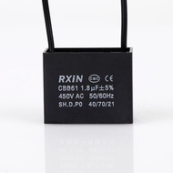 2PCS RXIN CBB61 1.8UF Motor starting Capacitor 1.8UF 450VAC Fan Capacitor