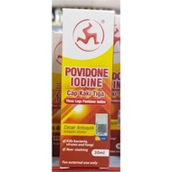 Povidone Iodine Cap Kaki Tiga/Three Legs Povidone Iodine 30ml/60ml
